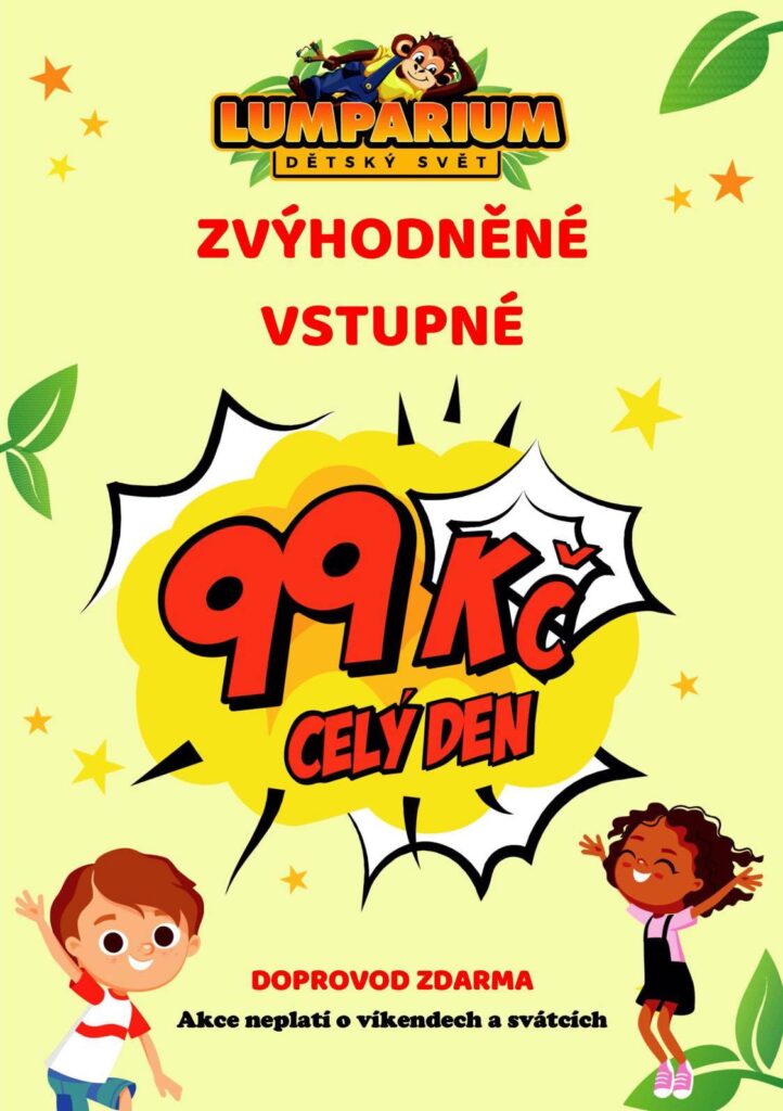 Zvýhodněné vstupné 99 Kč