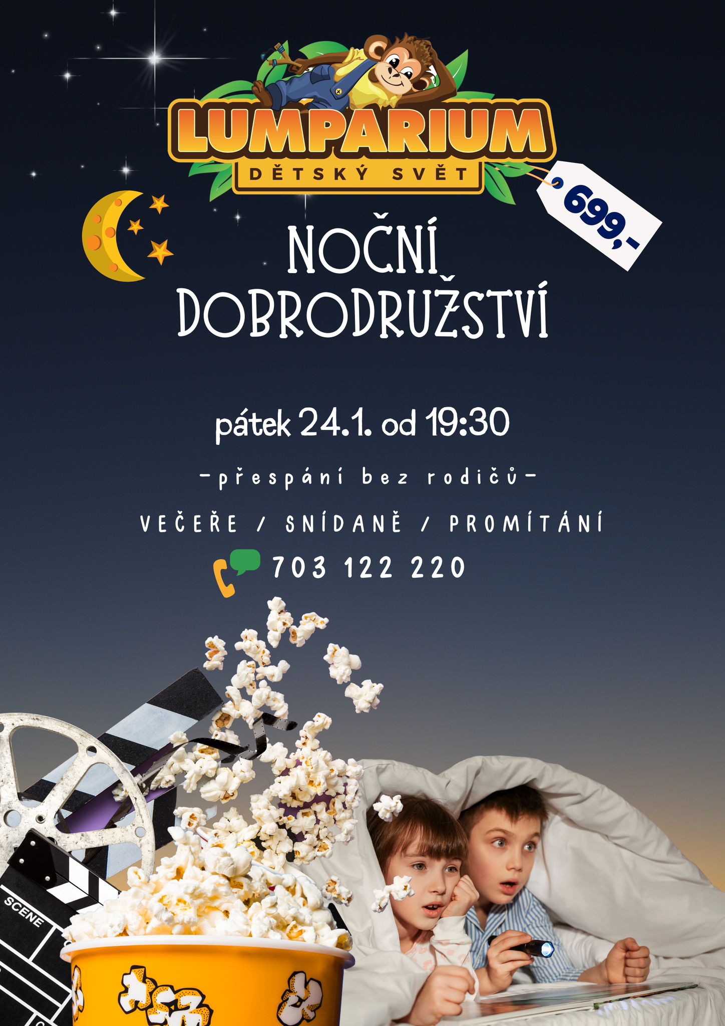 Noční přespání v Lumpáriu - leden 2025