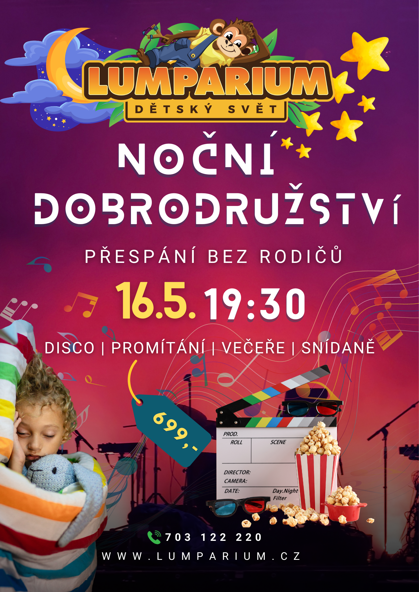 Přespání v Lumpáriu 16.5.2025